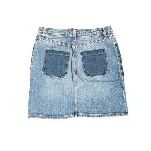 Boden Cavendish Denim Mini Skirt with contrast pockets 14R - Picture 2 of 10